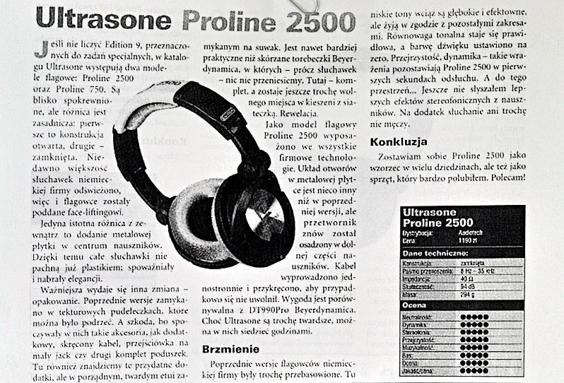 ULTRASONE ヘッドフォン PROline750 密閉ダイナミック中古完品